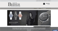 Desktop Screenshot of juwelier-becher-shop.com
