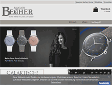 Tablet Screenshot of juwelier-becher-shop.com
